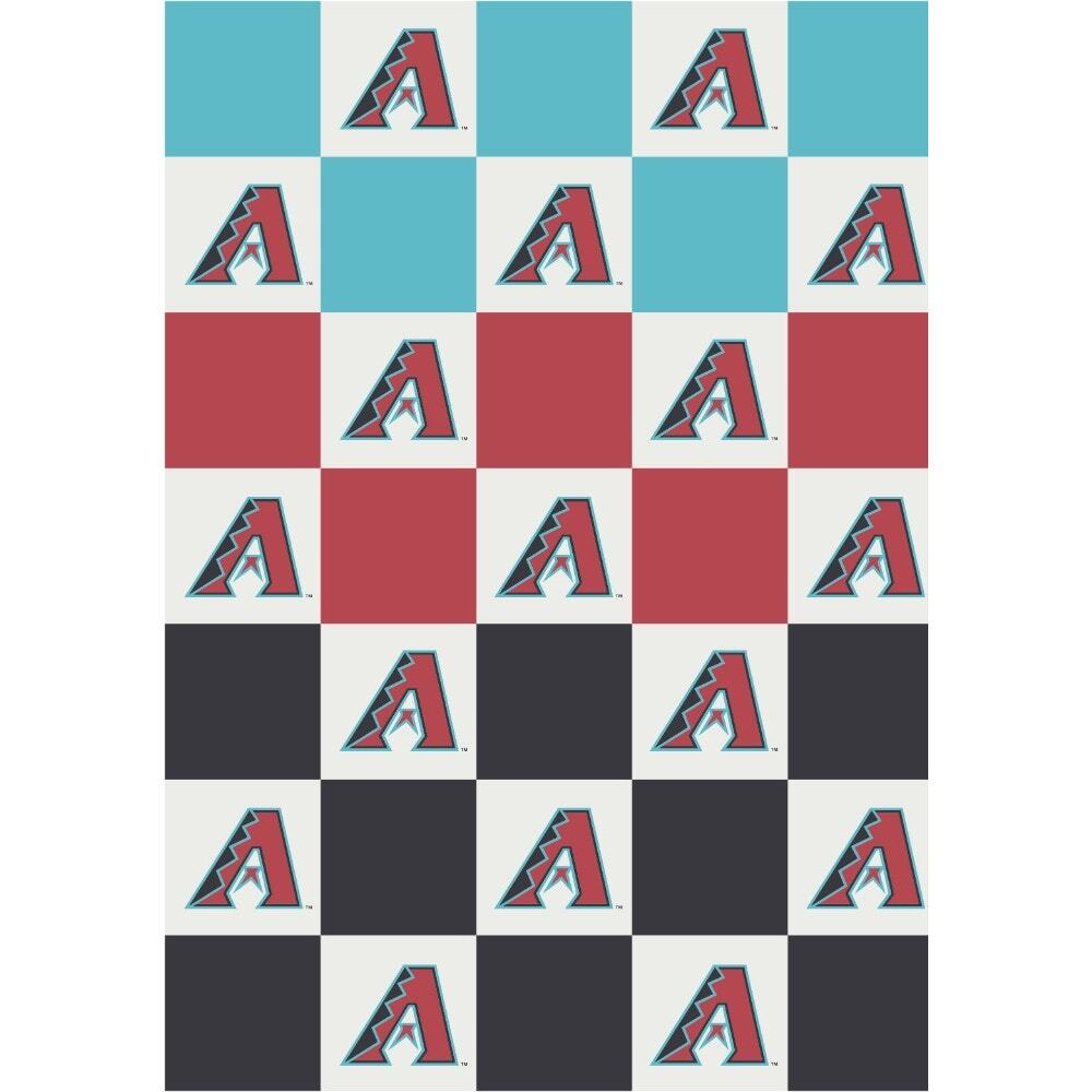 NEW The Styled Collection Arizona Diamondbacks‎ MLB Buttery Ombre Check Blanket